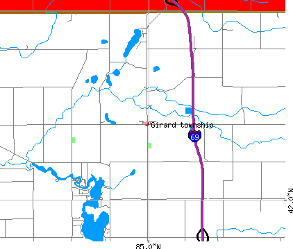 Girard township, MI map