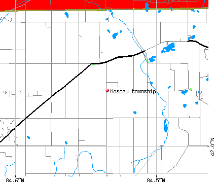 Moscow township, MI map