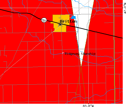 Ridgeway township, MI map
