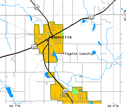 Fayette township, MI map