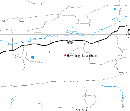 Herring township, AR map