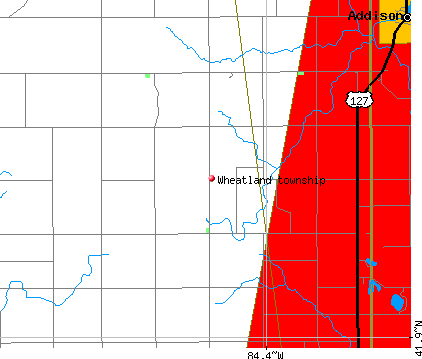 Wheatland township, MI map