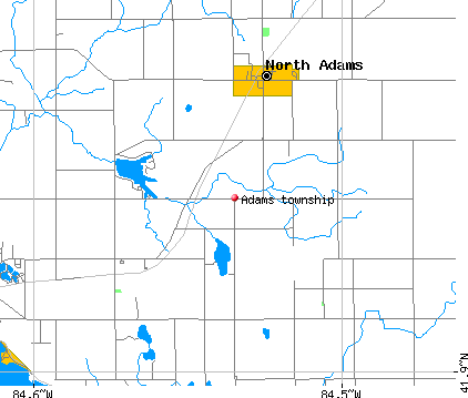 Adams township, MI map