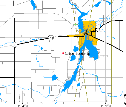Colon township, MI map