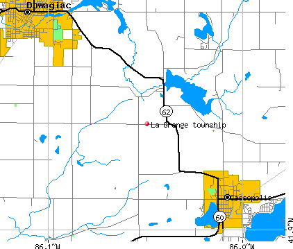 La Grange township, MI map