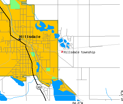 Hillsdale township, MI map