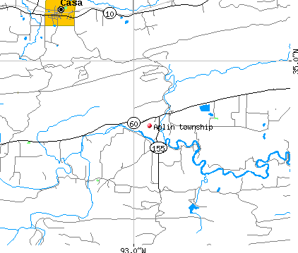 Aplin township, AR map