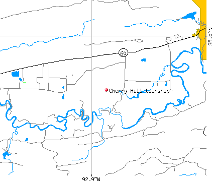 Cherry Hill township, AR map