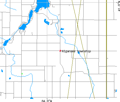 Algansee township, MI map