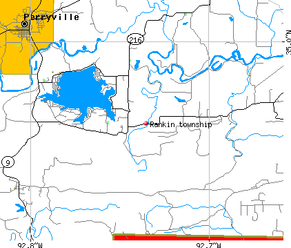 Rankin township, AR map