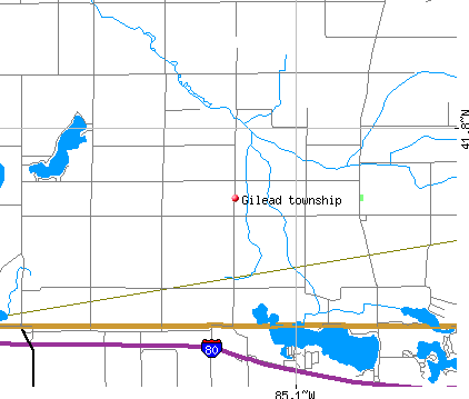 Gilead township, MI map