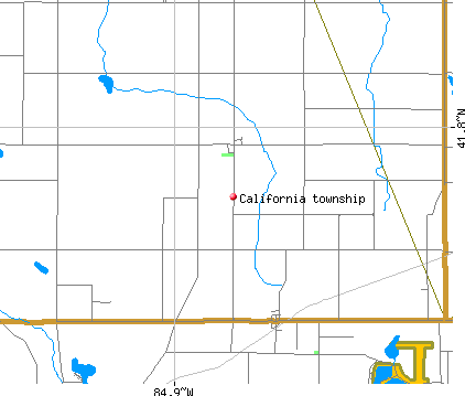 California township, MI map