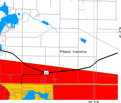 Mason township, MI map