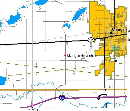 Sturgis township, MI map