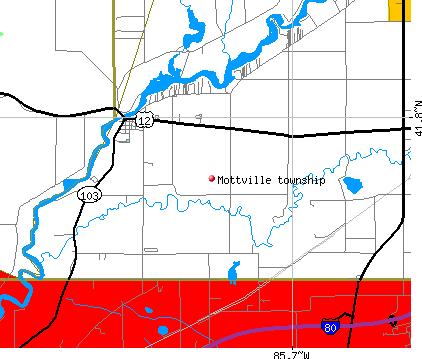 Mottville township, MI map