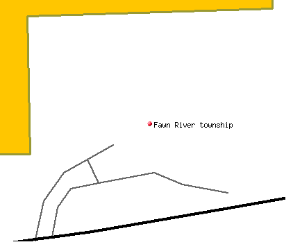 Fawn River township, MI map