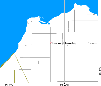 Lakewood township, MN map