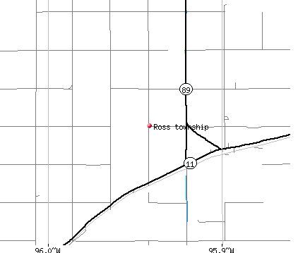 Ross township, MN map