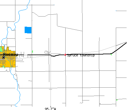 Spruce township, MN map