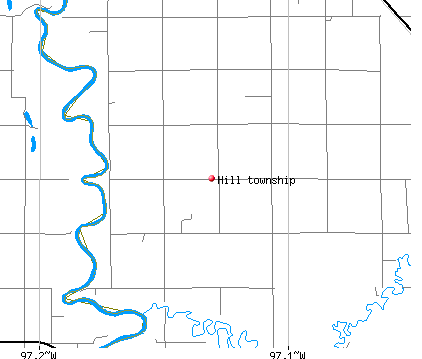 Hill township, MN map
