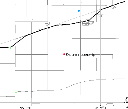 Enstrom township, MN map