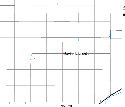 Barto township, MN map