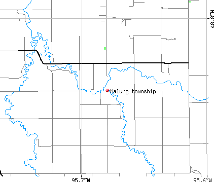 Malung township, MN map