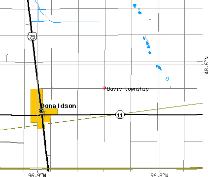 Davis township, MN map