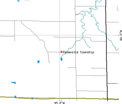 Palmville township, MN map