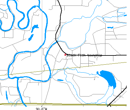 Black Fish township, AR map