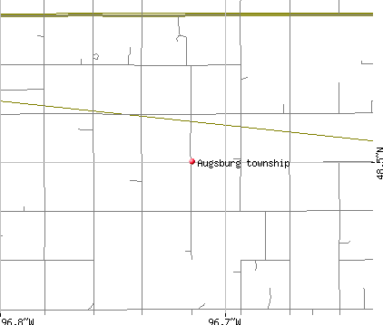 Augsburg township, MN map