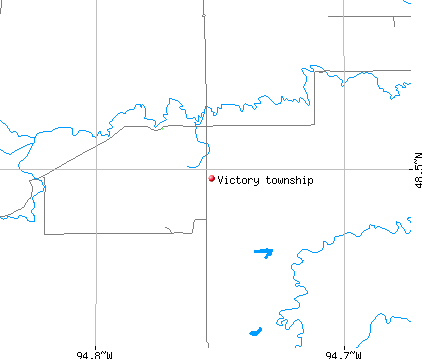 Victory township, MN map