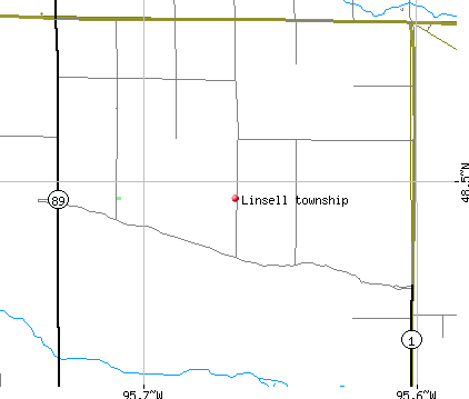 Linsell township, MN map