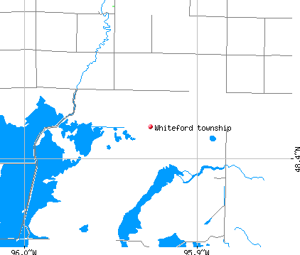 Whiteford township, MN map
