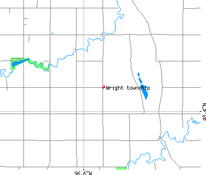 Wright township, MN map