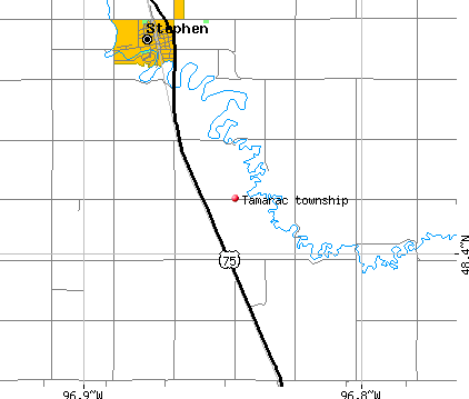 Tamarac township, MN map