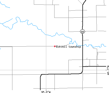 Eckvoll township, MN map