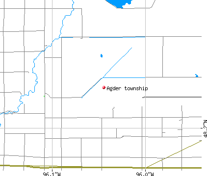 Agder township, MN map