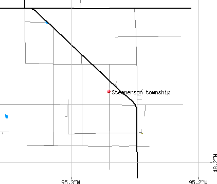 Steenerson township, MN map