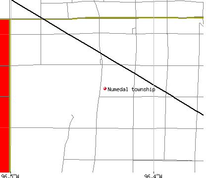 Numedal township, MN map
