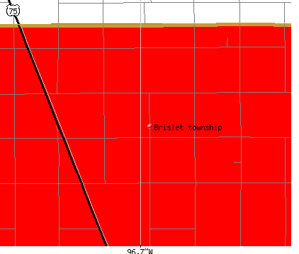 Brislet township, MN map