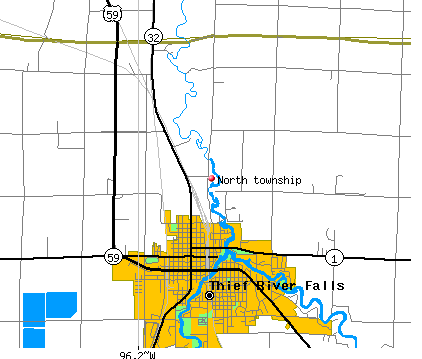 North township, MN map