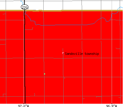 Sandsville township, MN map