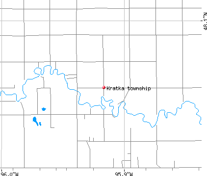 Kratka township, MN map