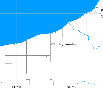 Shotley township, MN map