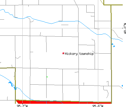 Hickory township, MN map