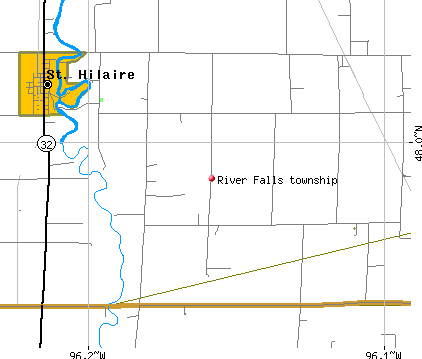 River Falls township, MN map