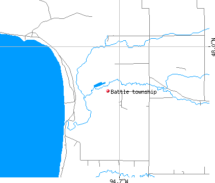 Battle township, MN map