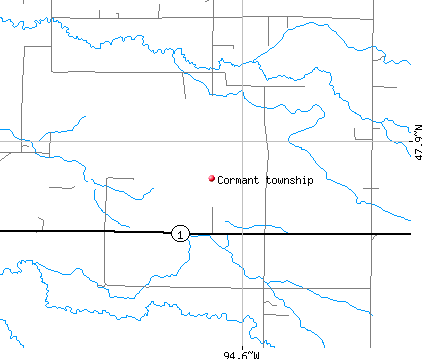Cormant township, MN map