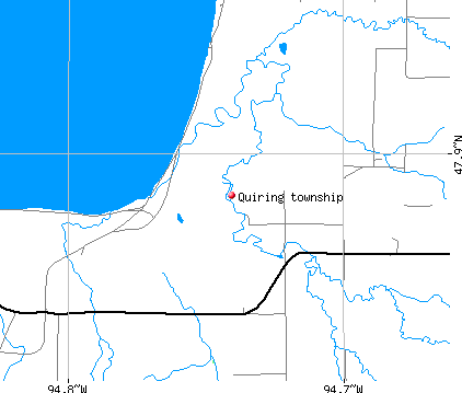 Quiring township, MN map
